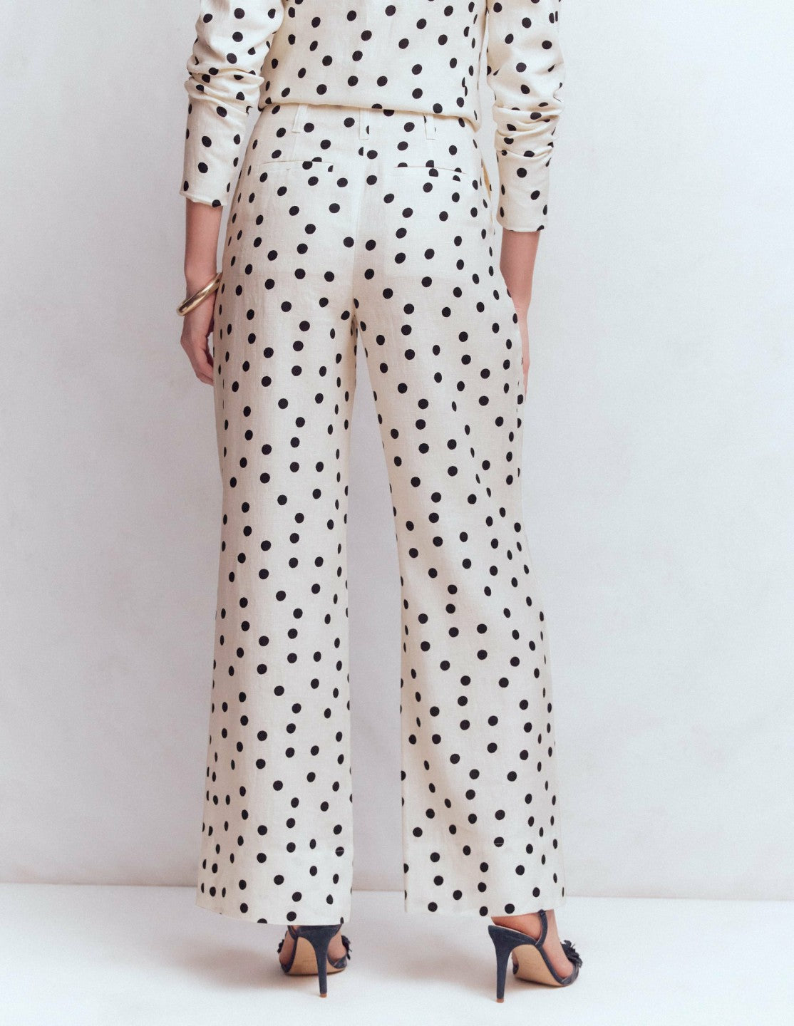 Mayfair Linen Pants-Ivory, Painted Dot / Boden Discount