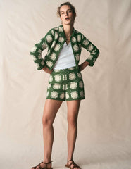 Crochet Jacket-Multi / Boden