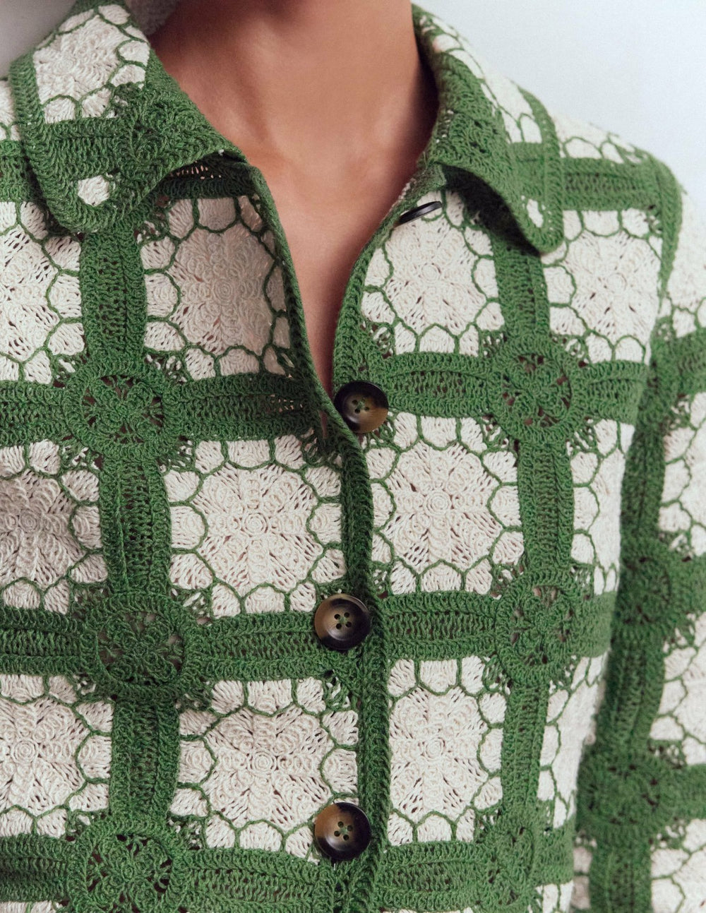 Crochet Jacket-Multi / Boden