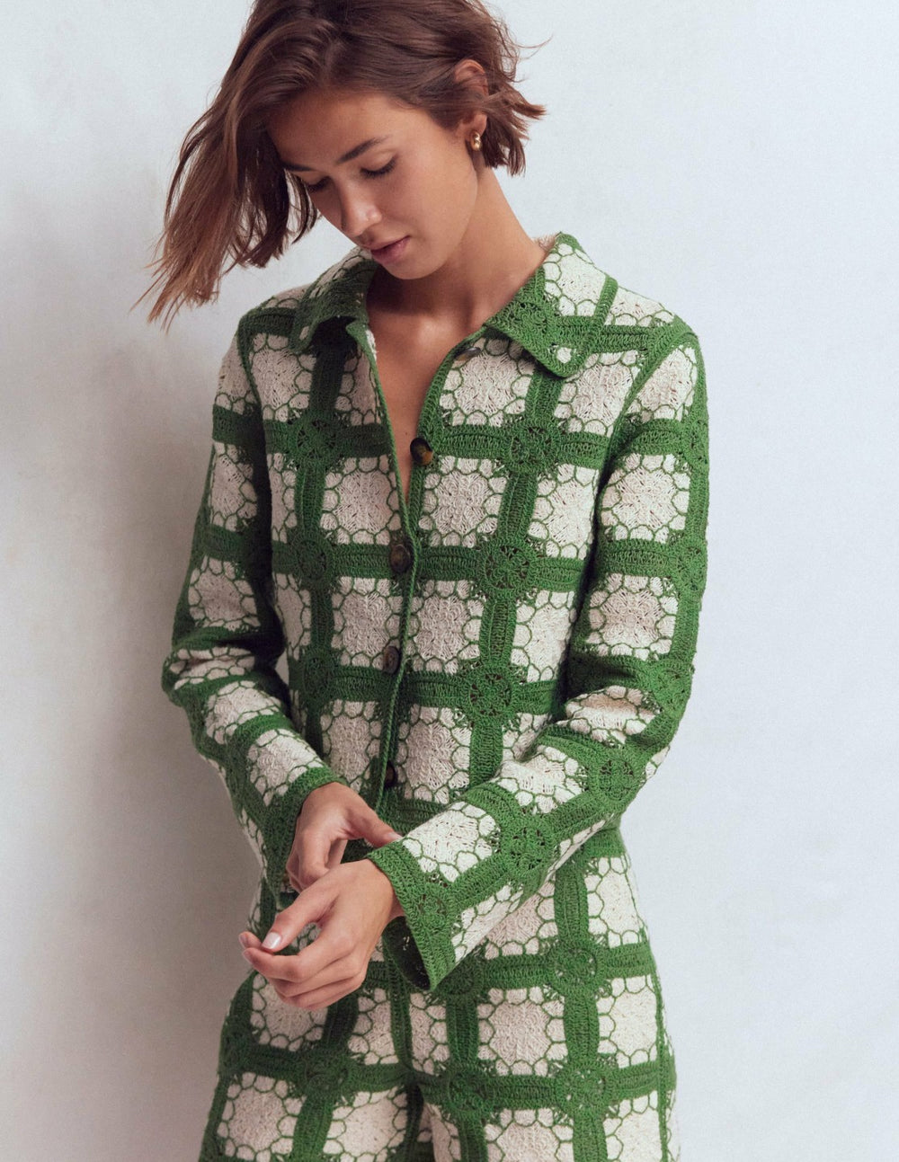 Crochet Jacket-Multi / Boden