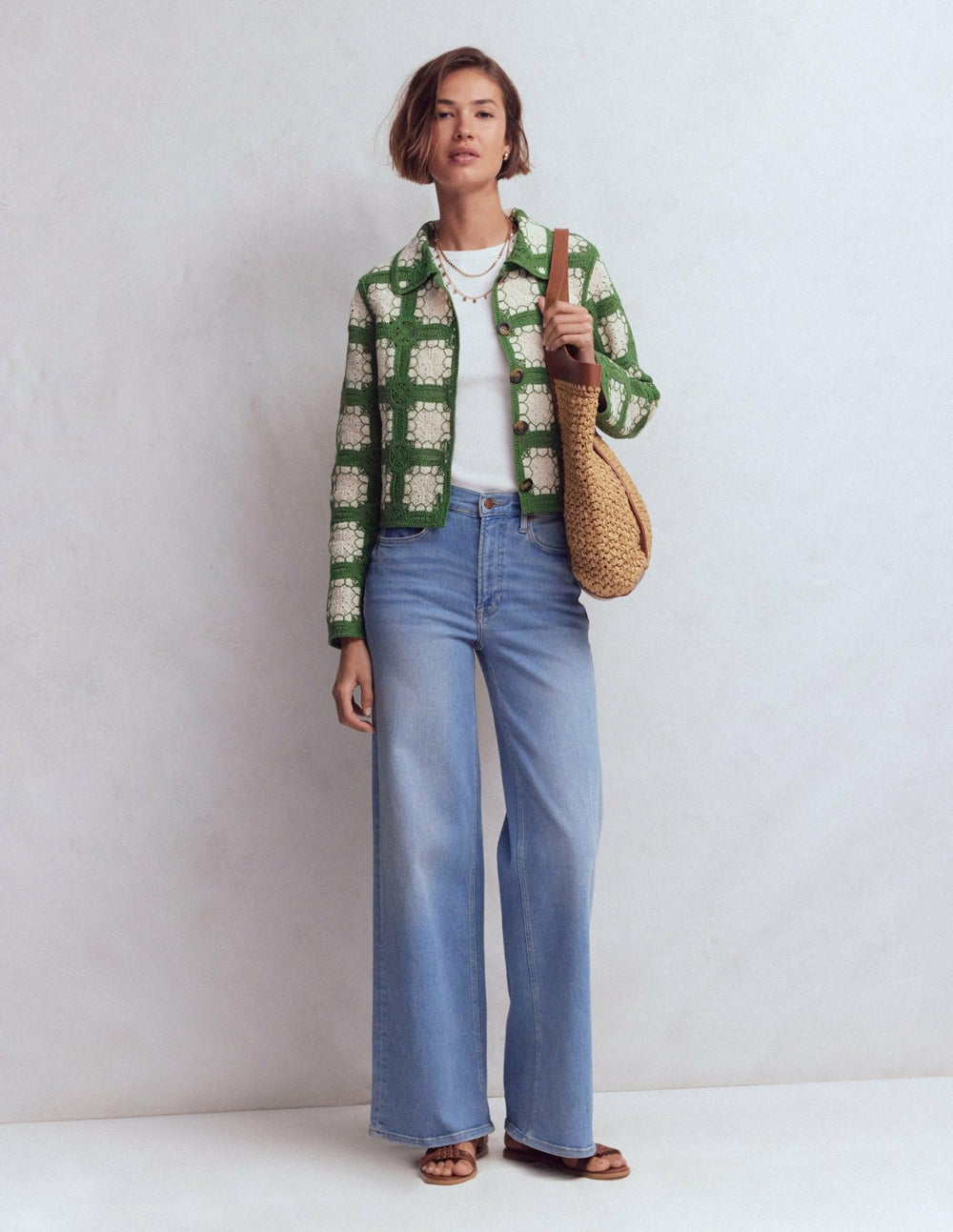 Crochet Jacket-Multi / Boden