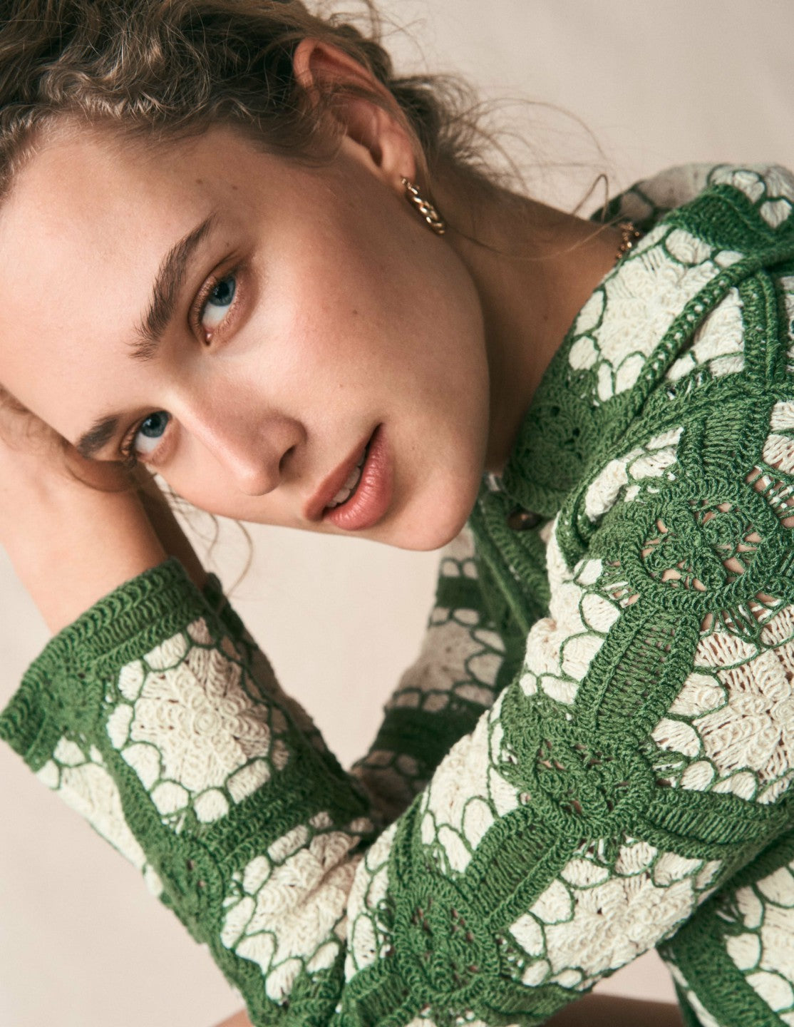 Crochet Jacket-Multi / Boden