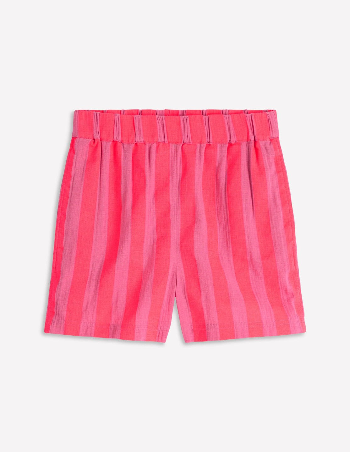 Pull On Double Cloth Shorts-Neon Stripe / Boden Outlet