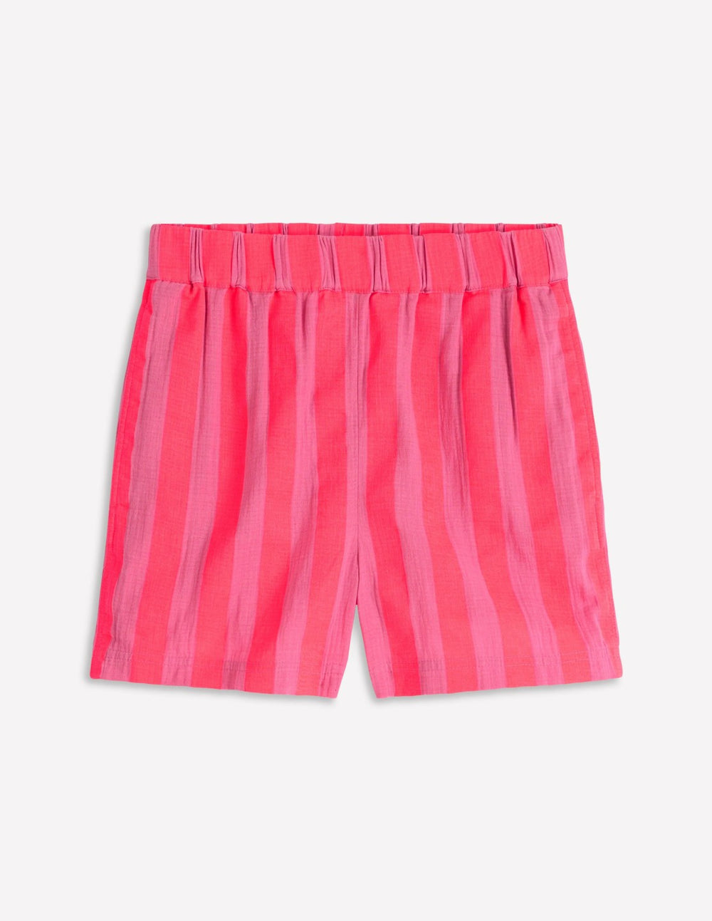 Pull On Double Cloth Shorts-Neon Stripe / Boden Outlet