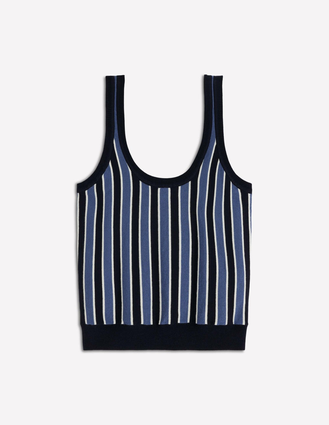 Liz Knitted Tank-True Navy Stripe / Boden Discount