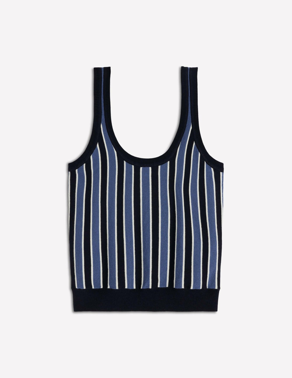 Liz Knitted Tank-True Navy Stripe / Boden Discount