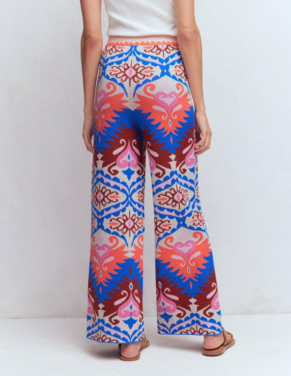 Jacquard Knitted Pants-Multi Aztec / Boden On sale