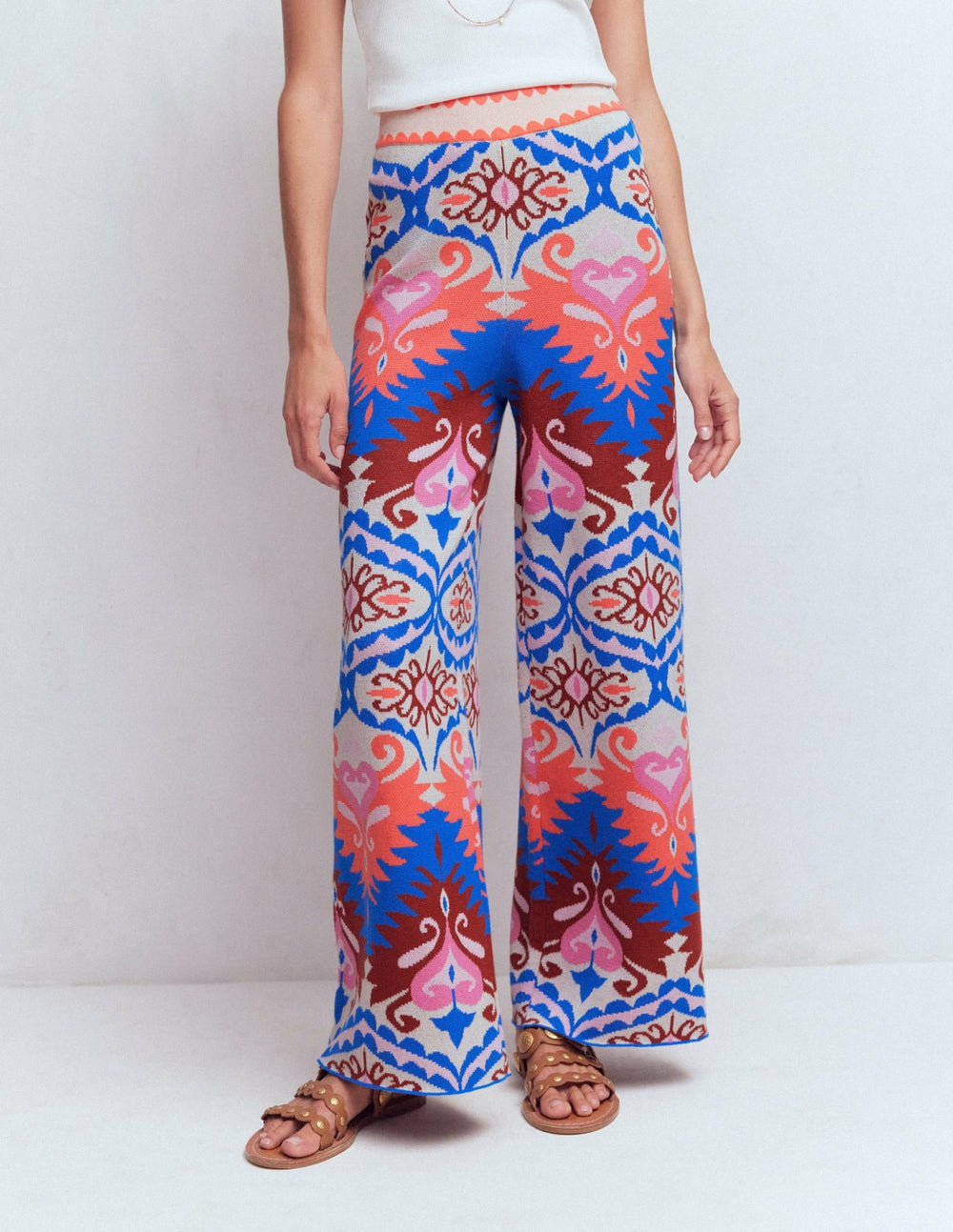 Jacquard Knitted Pants-Multi Aztec / Boden On sale