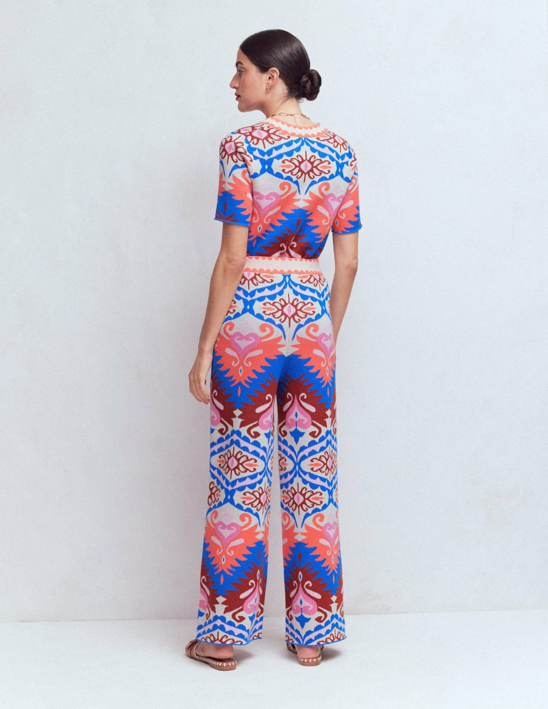 Jacquard Knitted Pants-Multi Aztec / Boden On sale