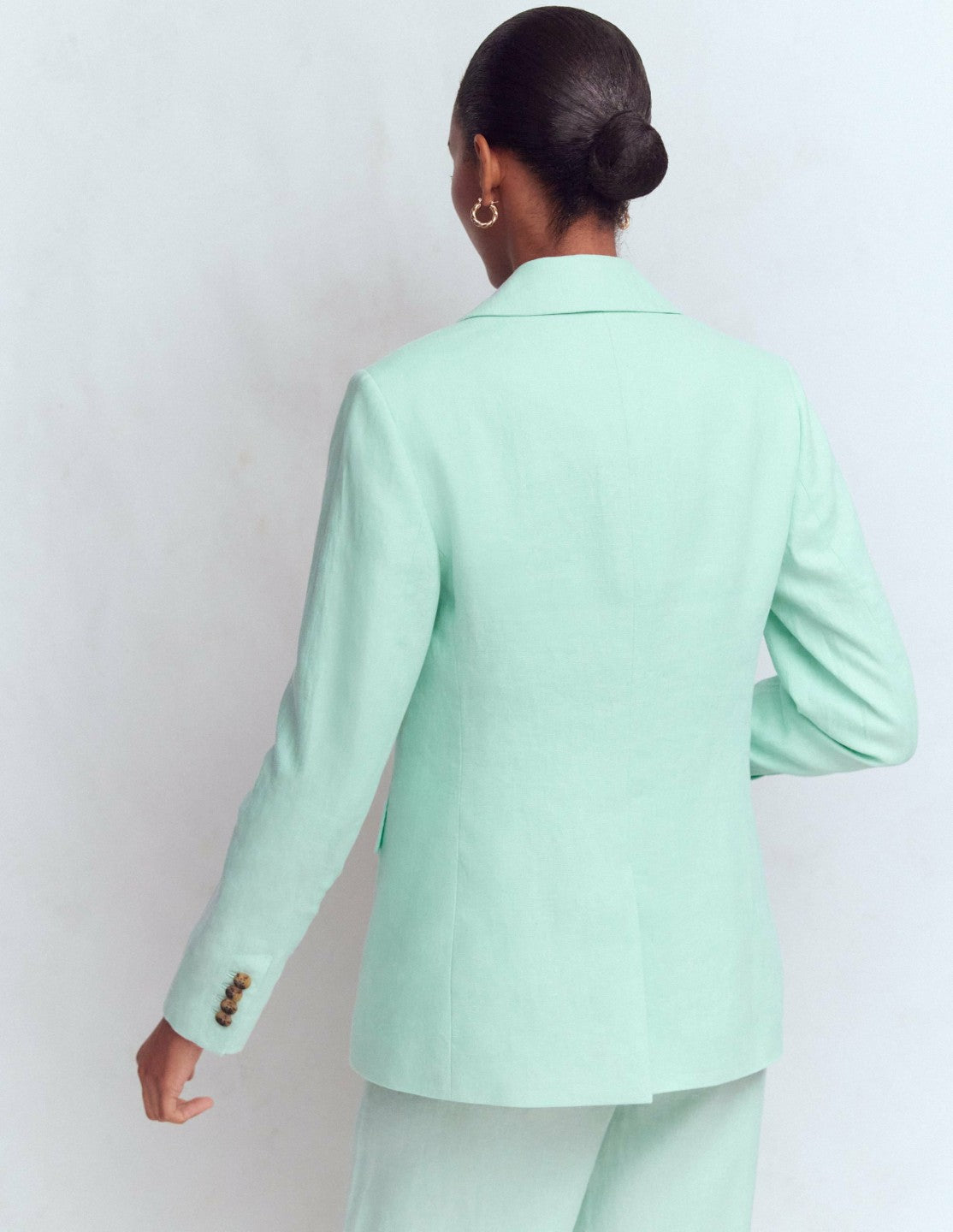 Stamford Linen Blazer-Spearmint / Boden Outlet