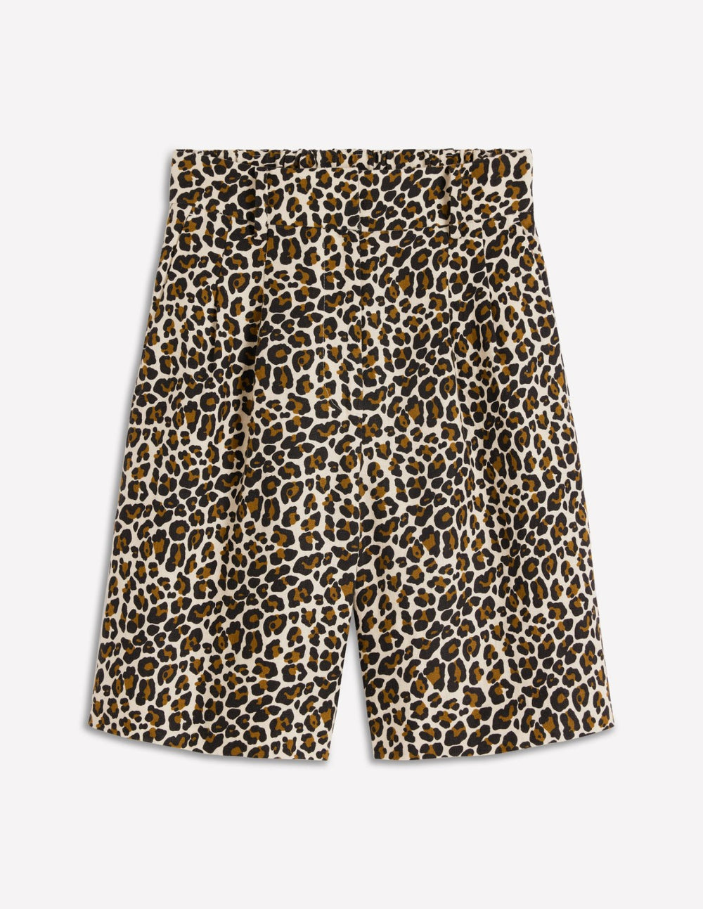 Kensington Linen Shorts-Almond Milk, Cheetah Pop / Boden Outlet