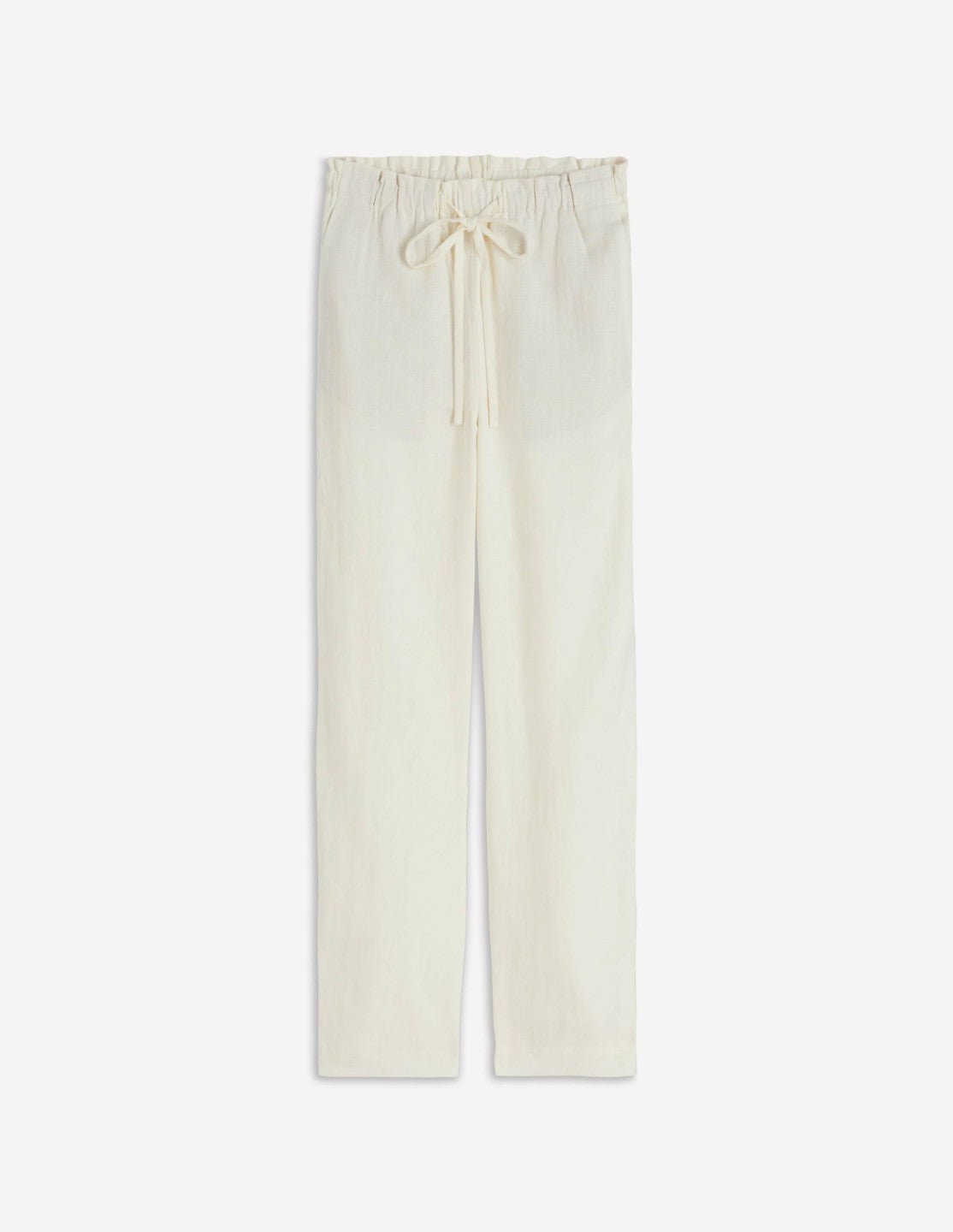 Islington Linen Crop Pants-Ivory / Boden On sale