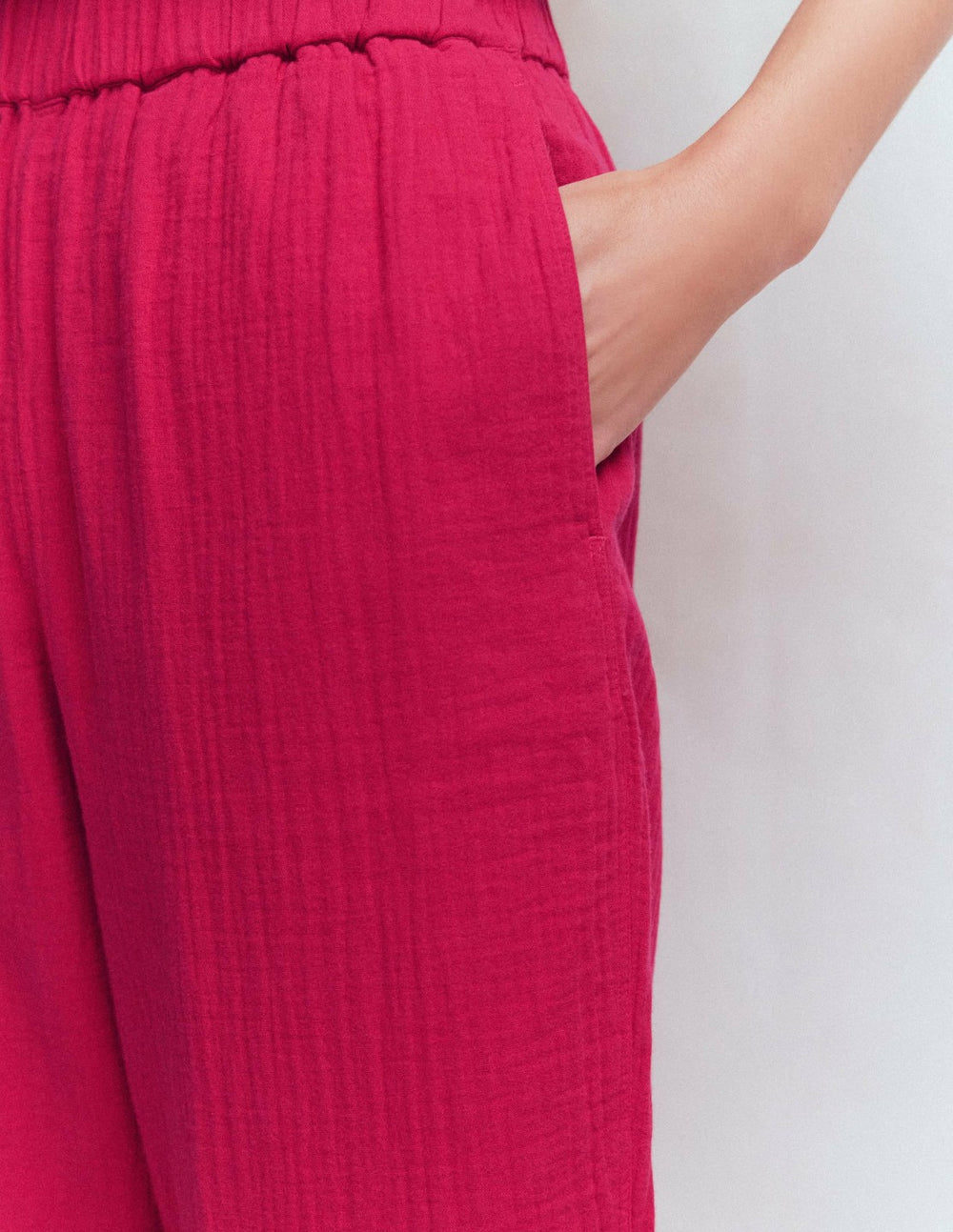Double Cloth Crop Pants-Pomegranate / Boden us