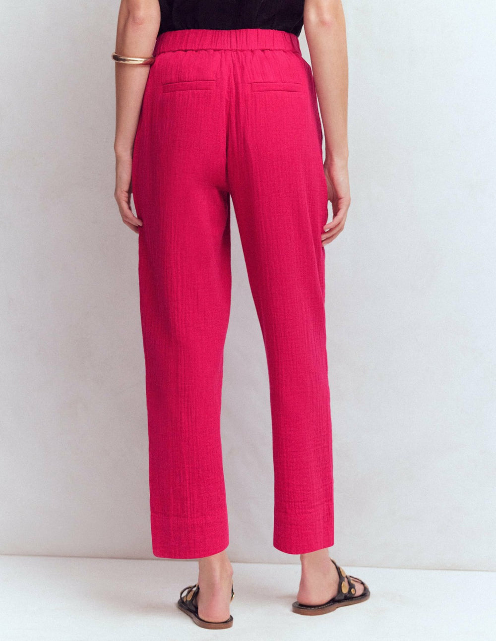Double Cloth Crop Pants-Pomegranate / Boden us