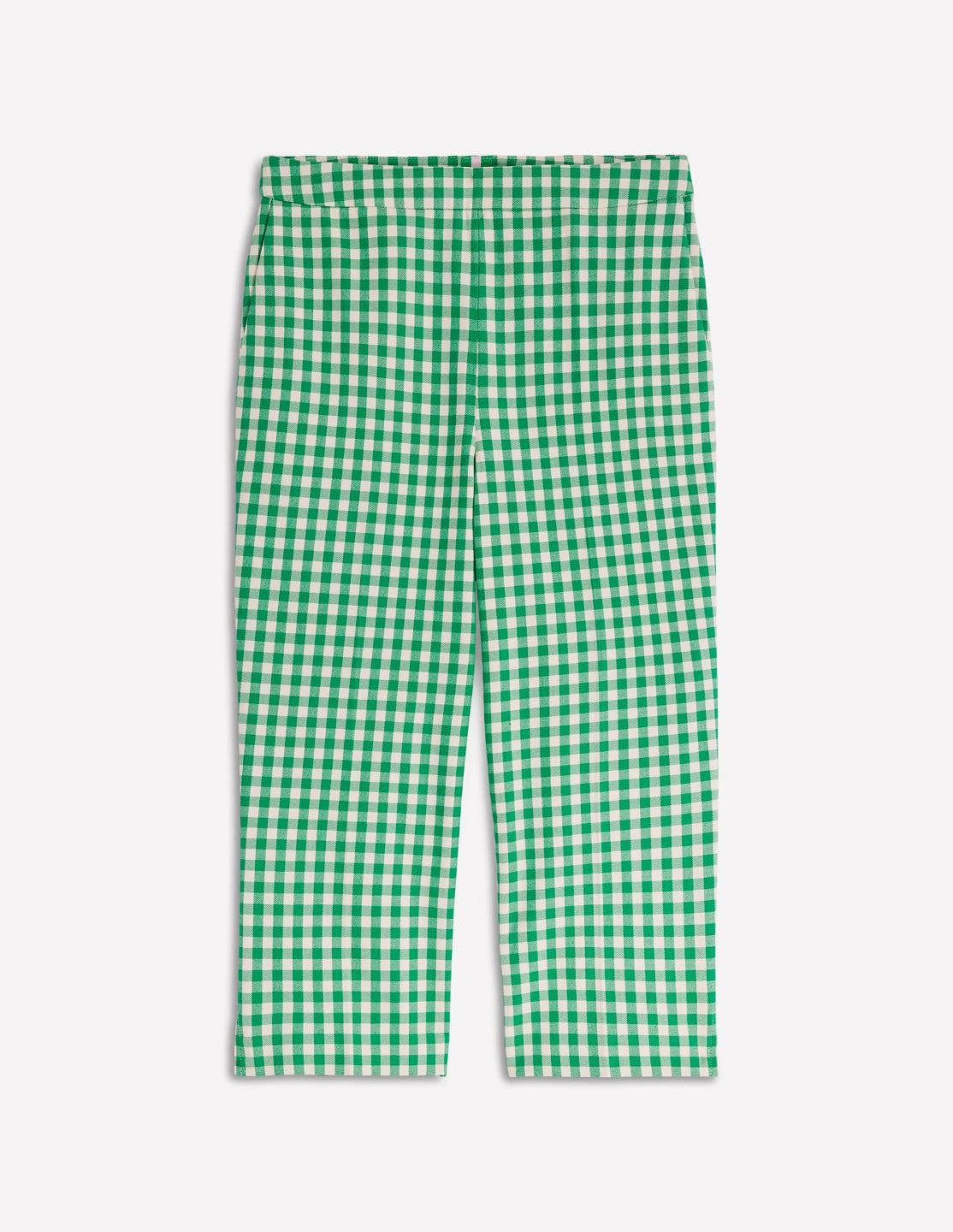 Capri Pants-Rich Emerald, Gingham / Boden