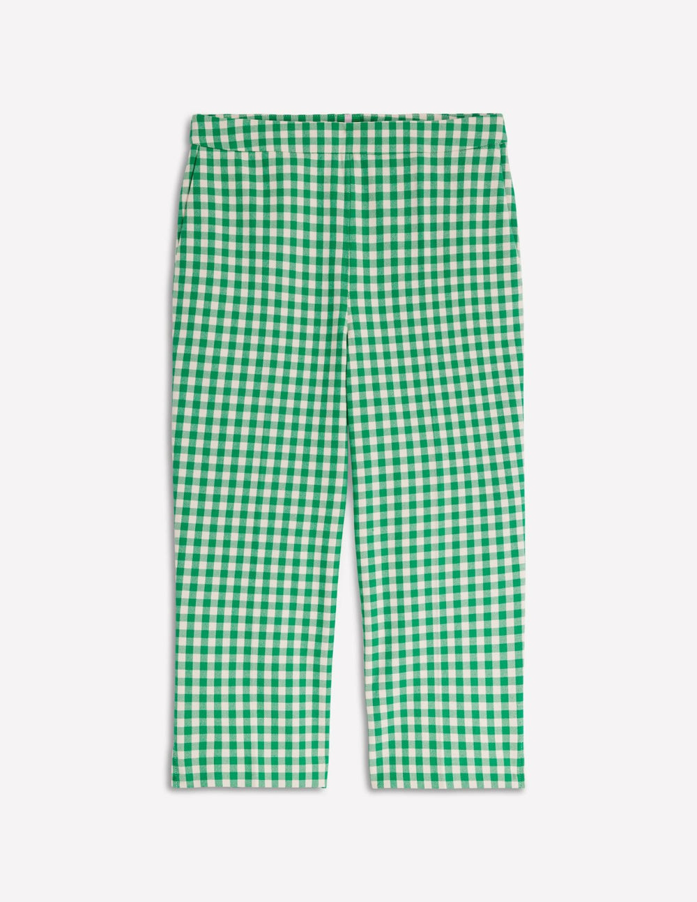 Capri Pants-Rich Emerald, Gingham / Boden