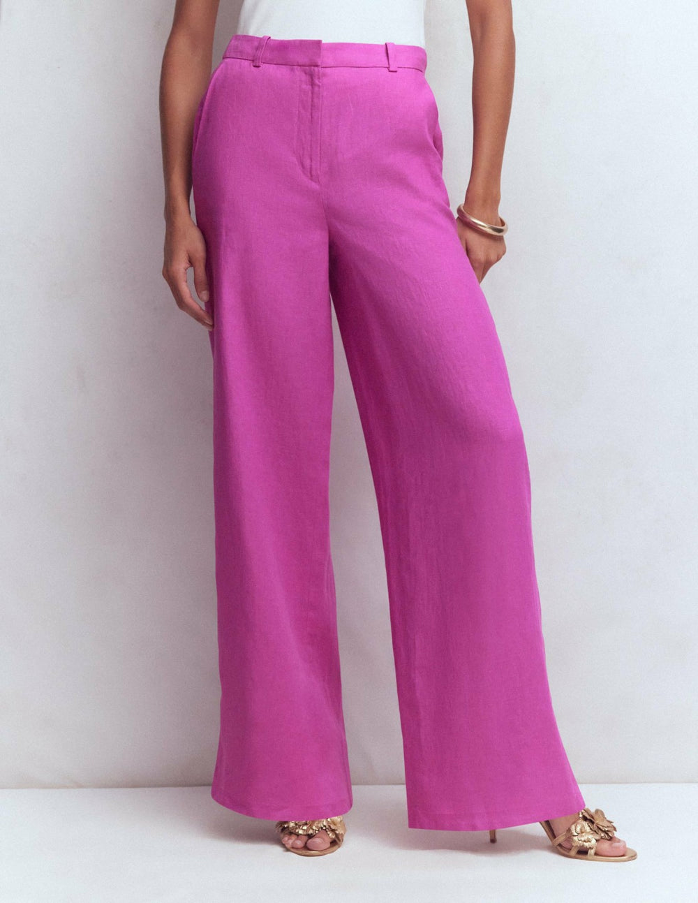 Belgravia Linen Pants-Passion Flower / Boden Sale