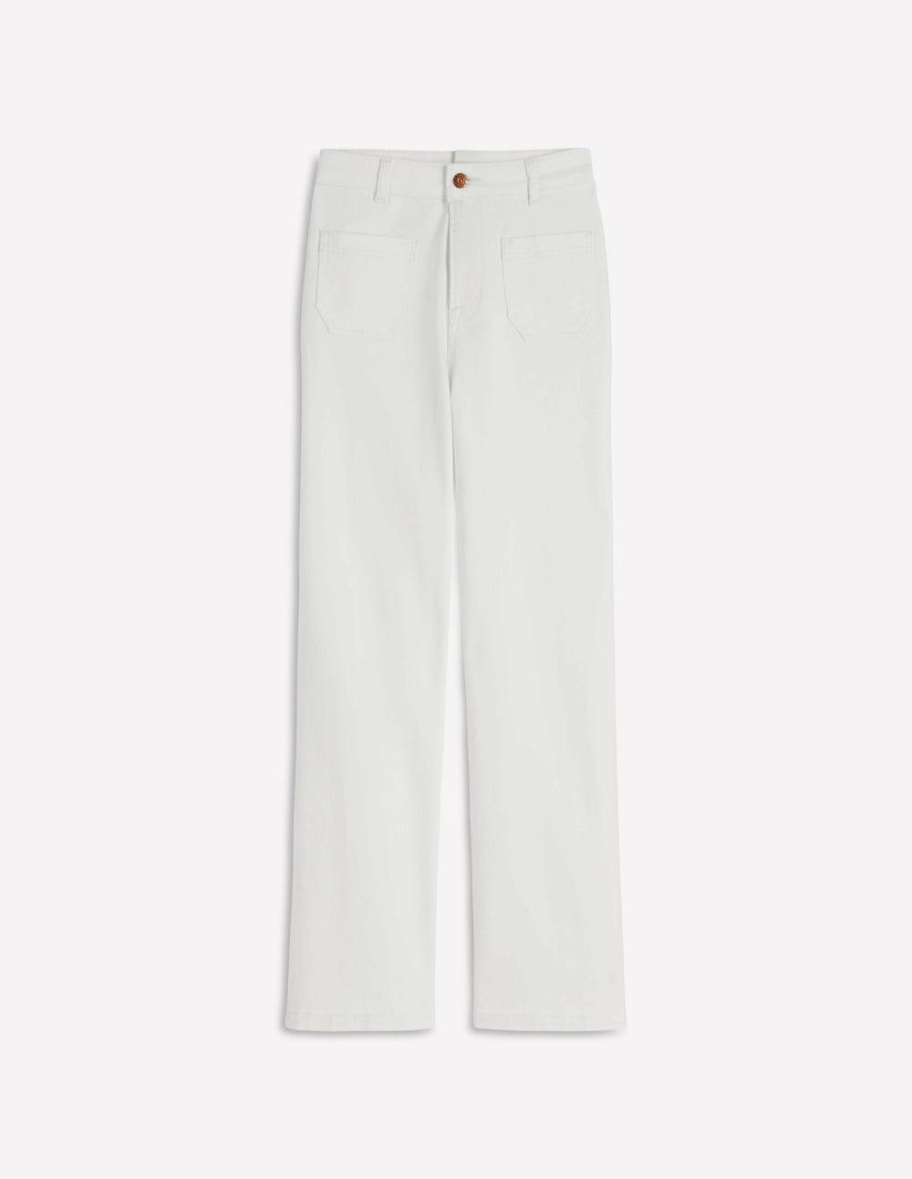 Straight Leg Pocket Jeans-White / Boden Discount