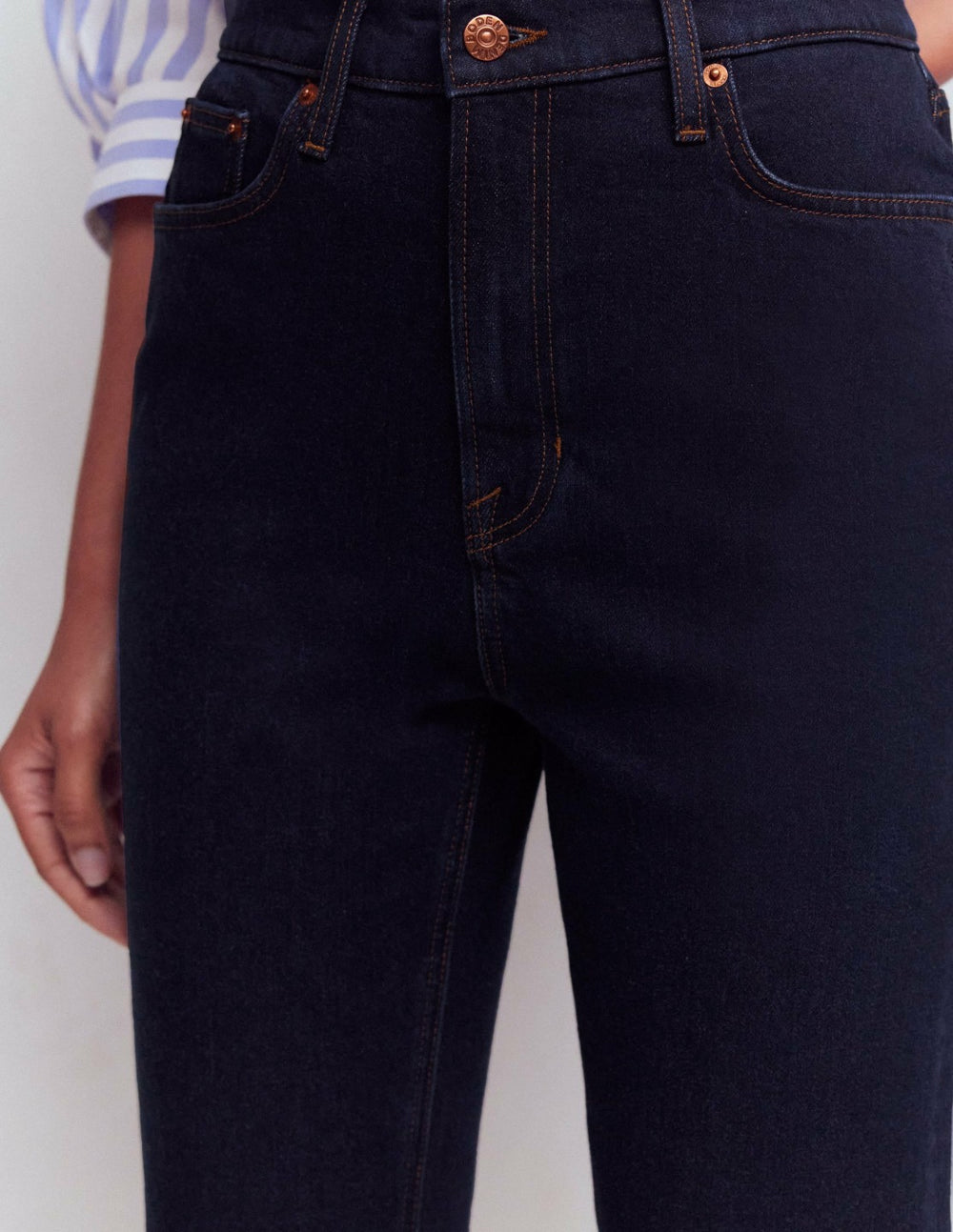 5-pocket Capri Jeans-Indigo / Boden us