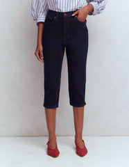 5-pocket Capri Jeans-Indigo / Boden us