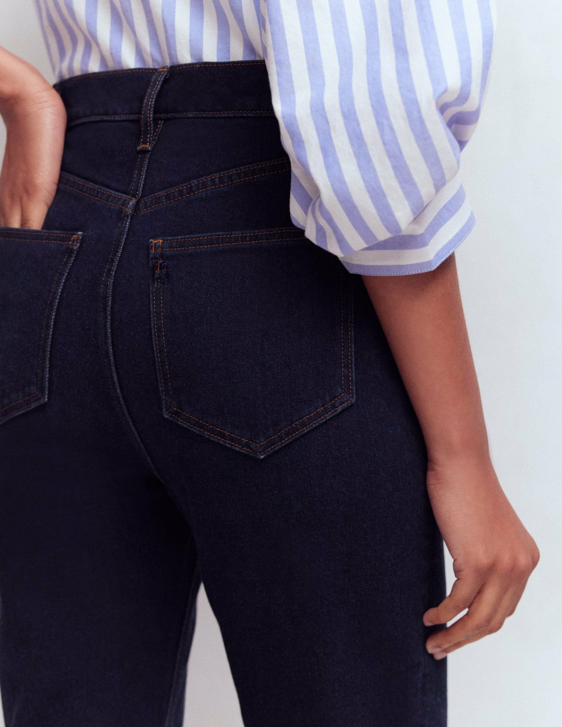 5-pocket Capri Jeans-Indigo / Boden us