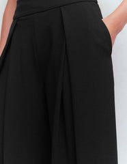 Single Pleat Ponte Culotte-Black / Boden