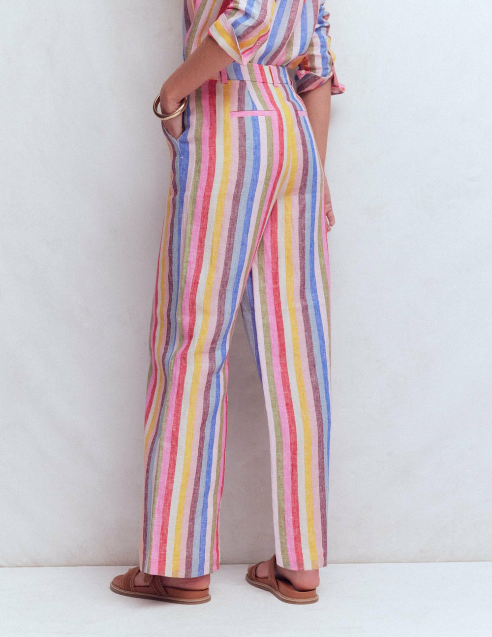 Belgravia Linen Pants-Multi Stripe / Boden Sale
