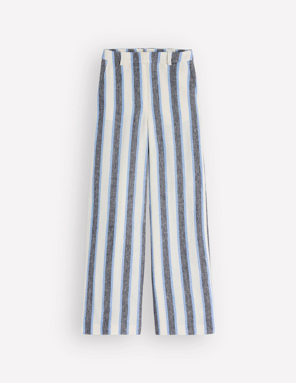 Belgravia Linen Pants-Blue and White Stripe / Boden On sale