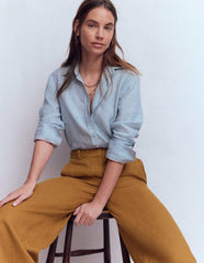 Belgravia Linen Pants-GINGERBREAD / Boden us