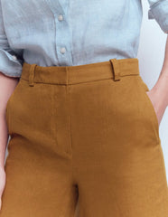 Belgravia Linen Pants-GINGERBREAD / Boden us