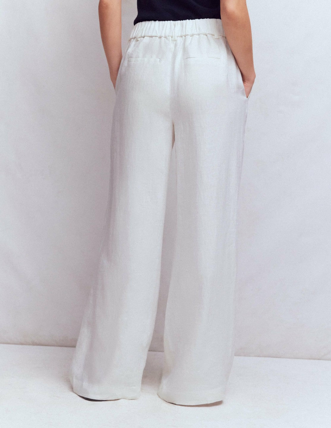 Kensington Linen Pants-White / Boden Sale