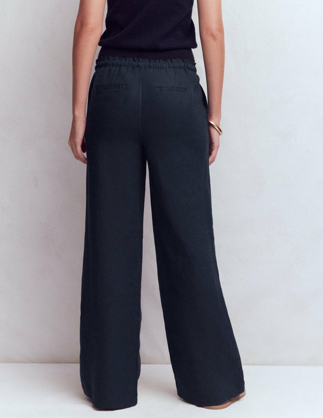 Islington Linen Pants-Navy / Boden Online