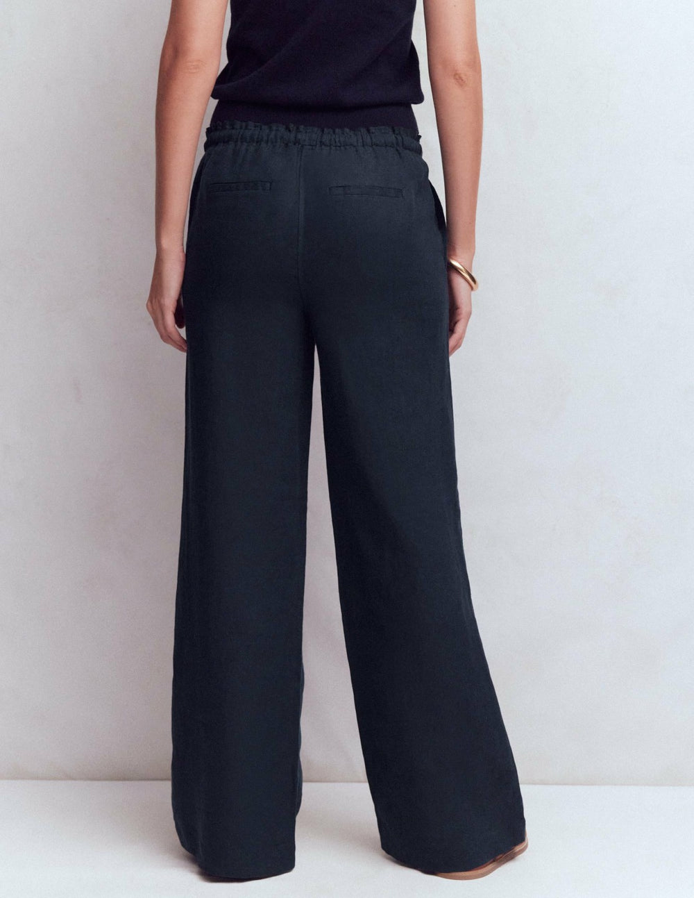 Islington Linen Pants-Navy / Boden Online