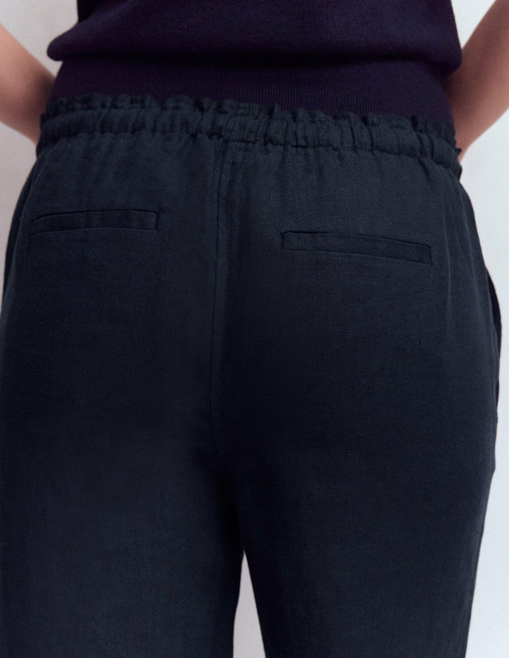 Islington Linen Pants-Navy / Boden Online