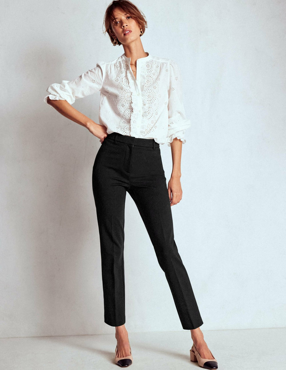 Highgate Ponte Pants-Black / Boden Sale