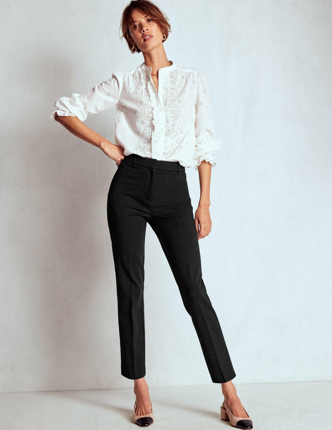 Highgate Ponte Pants-Black / Boden Sale