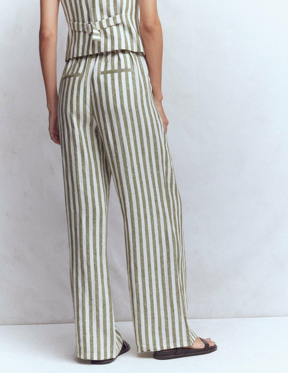 Kensington Linen Pants-Mayfly Stripe / Boden Discount