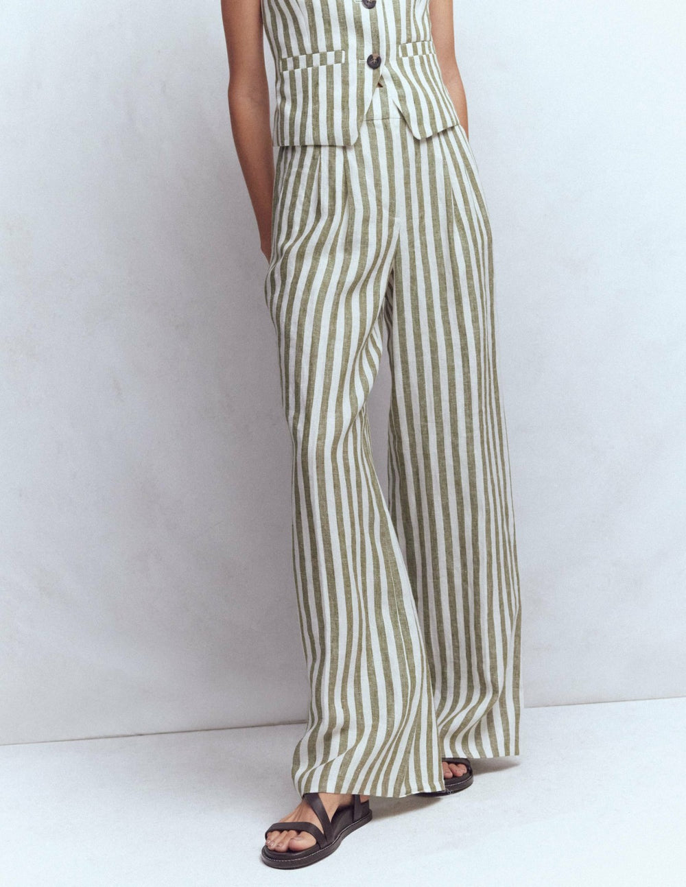 Kensington Linen Pants-Mayfly Stripe / Boden Discount