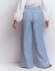 Kensington Linen Pants-Blue Chambray / Boden