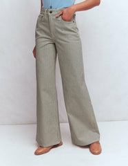 High Rise Wide Leg Jeans-Blue Stripe / Boden Online