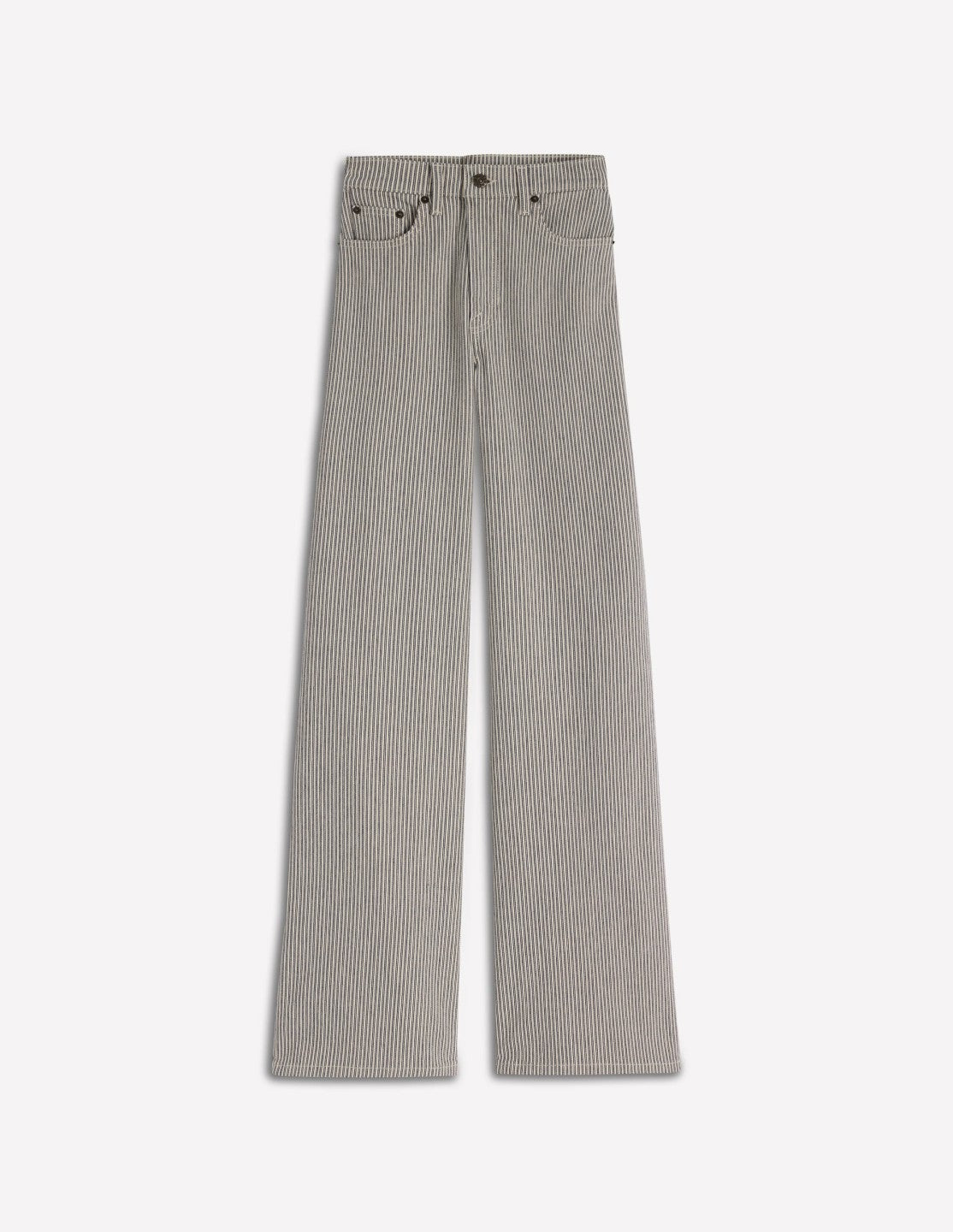 High Rise Wide Leg Jeans-Blue Stripe / Boden Online