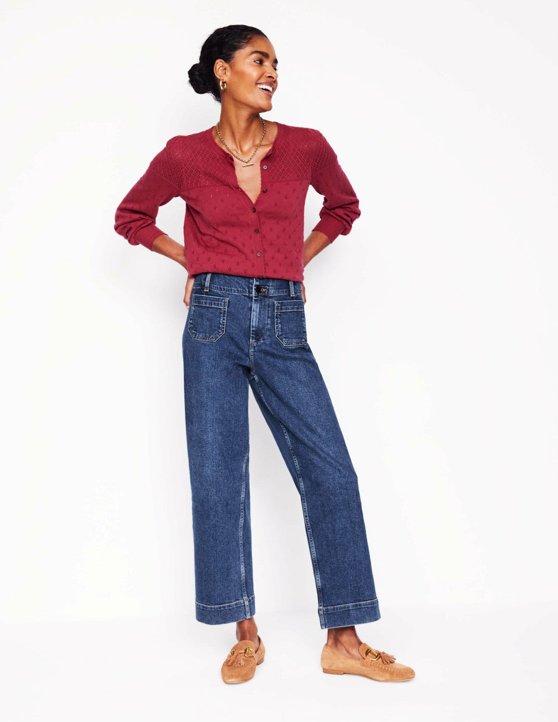 Primrose Cropped Pants-Mid Vintage / Boden Discount
