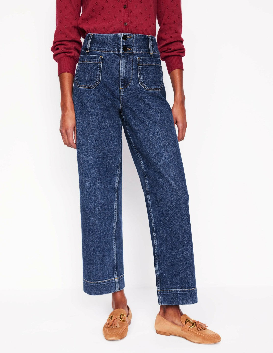 Primrose Cropped Pants-Mid Vintage / Boden Discount