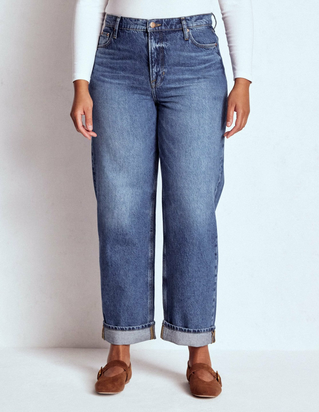 Mid Rise Relaxed Jeans-Mid Vintage / Boden us