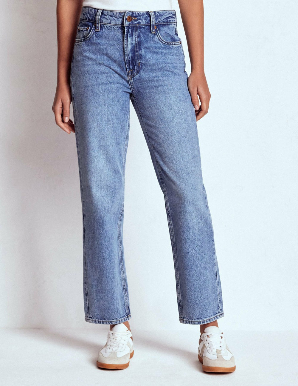 High Rise Straight Leg Jeans-Light Vintage / Boden Online