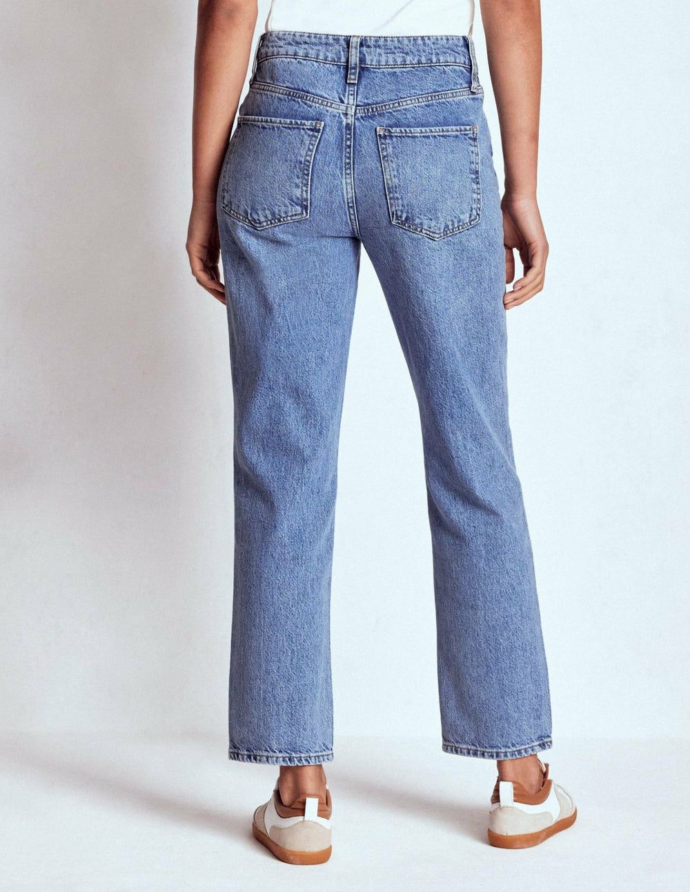 High Rise Straight Leg Jeans-Light Vintage / Boden Online