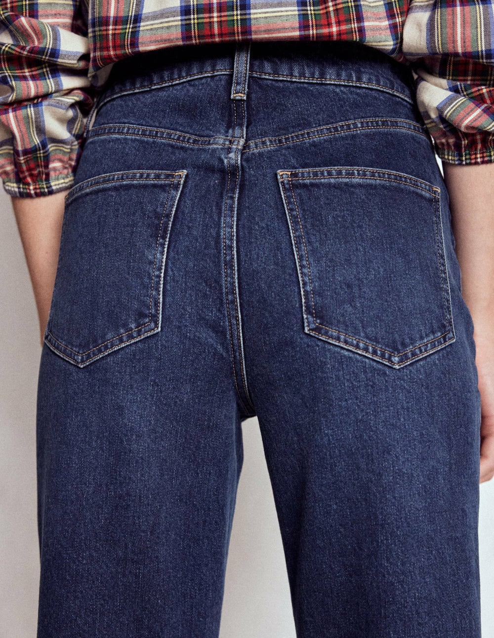 Mid Rise Straight Leg Jeans-Dark Vintage / Boden us
