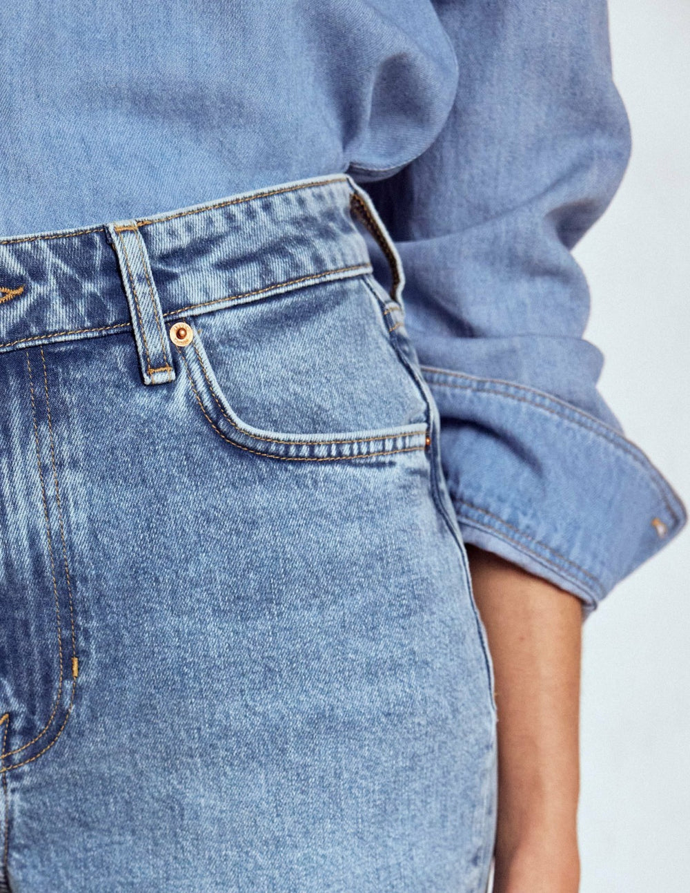Mid Rise Straight Leg Jeans-Light Vintage / Boden Online