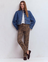High Rise Straight Jeans-Animal Print / Boden On sale