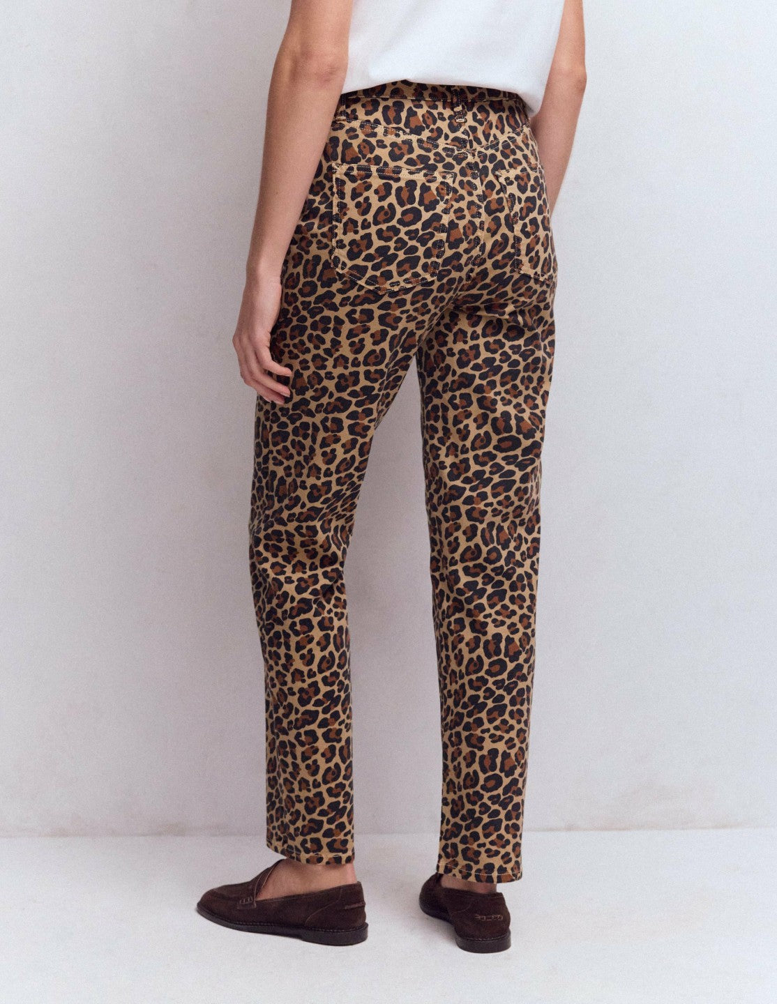 High Rise Straight Jeans-Animal Print / Boden On sale